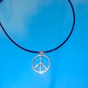 Peace sign Necklace Unisex